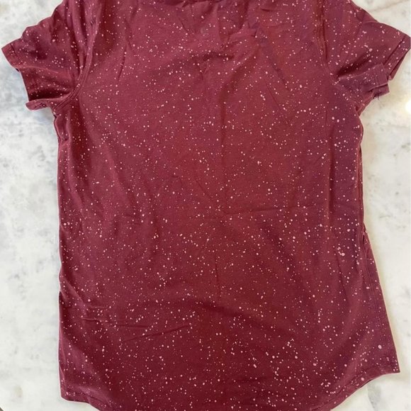 Lululemon Speckled maroon T shirt Size 4 - Picture 3 of 3